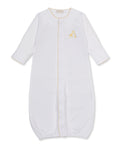 Premier Giraffe Love White/Yellow Hand Emb. Conv. Gown