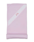 Premier Springtime Bunny Fun Pink Hand Emb. Blanket