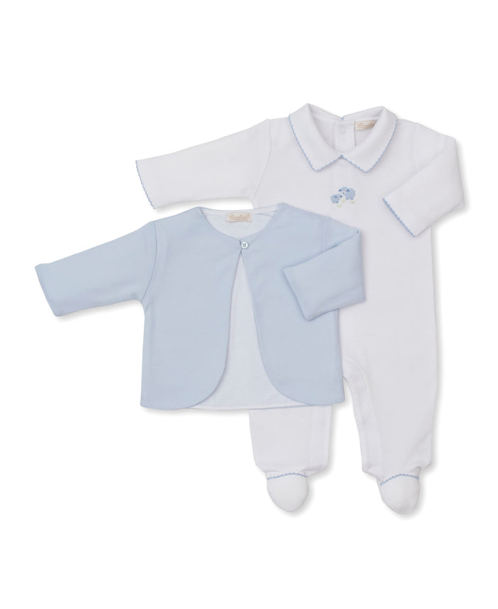 Premier Sweet Sheep Hand Emb. Footie & Jacket Set