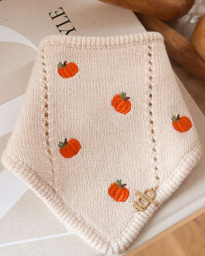 Pupkin Spice Dog Bandana dog bandana with spice pumpkin embroidered