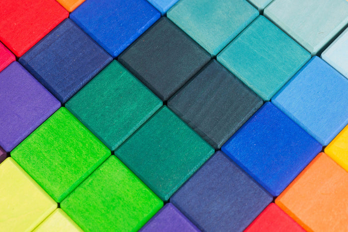 Colored wood Blocks by grimm .