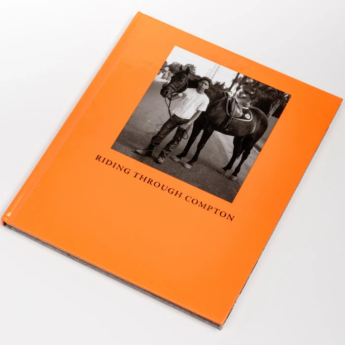 Riding Through Compton is a  Monograph depicting youth program teaching how to ride horses and responsibility. Grace, joy exudes from photographs.