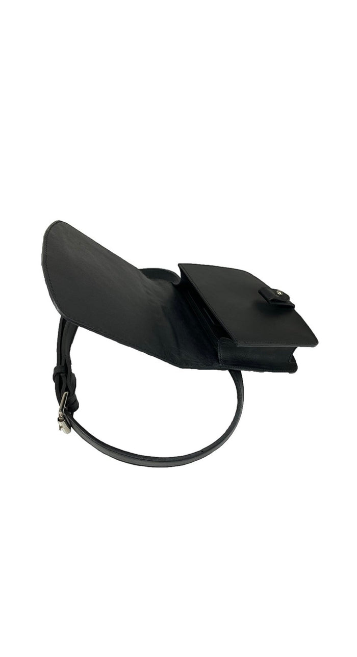 Rinny- Croc Embossed Leather Belt bag