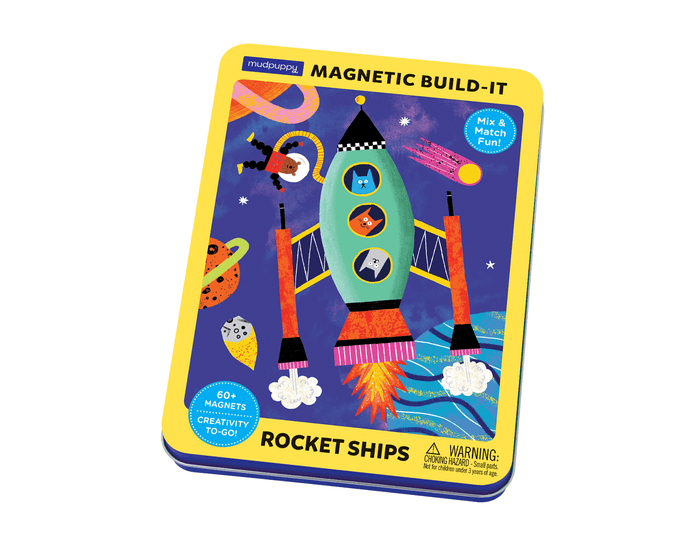 Mudpuppy Rocket Ships Magnetic Build-It. Available at www.tenlittle.com