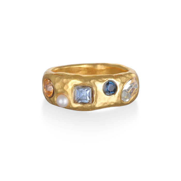 Rococo Gem Ring - Blue