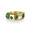 Rococo Gem Ring - Emerald Green