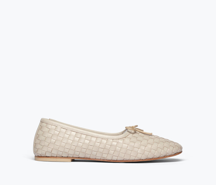 Freda Salvador Roma round toe ballet flat with crystal embellishments, featuring a sleek design and comfortable flat sole.