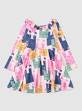 Ruffle Collar Ballet Dress