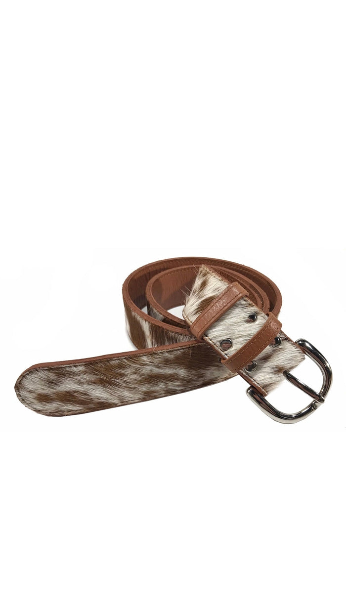 Sal- cowhide leather belt