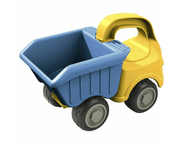 Back and side view of HABA Sand Dump Truck. Available at www.tenlittle.com