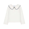 Scalloped Collar Blouse