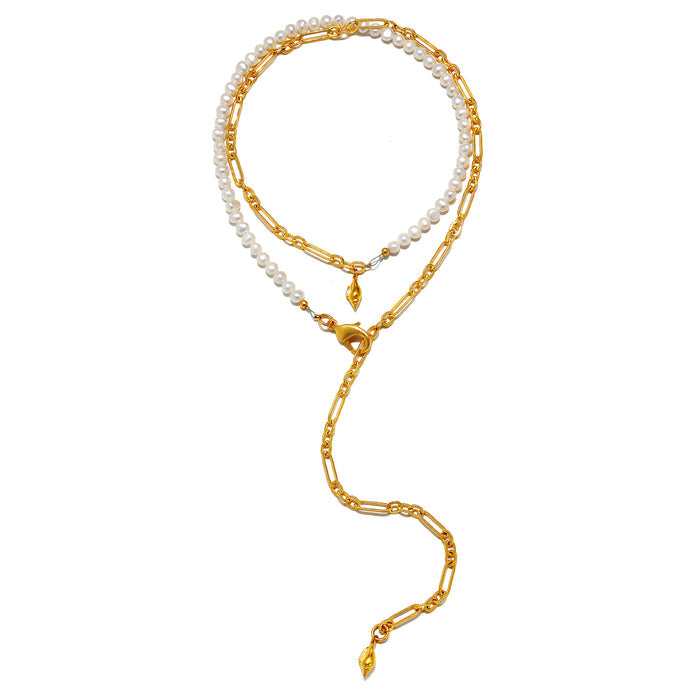 Sea Pearl Convertible Chain Necklace