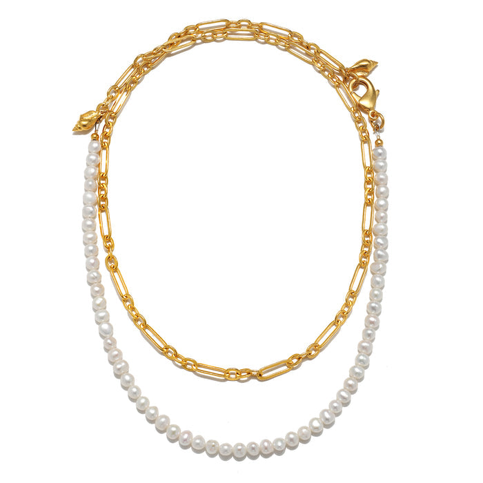 Sea Pearl Convertible Chain Necklace
