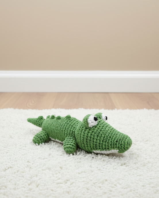 cotton crochet dog toy with built in squeaker, flexible and durable toy for everyday dog playtime