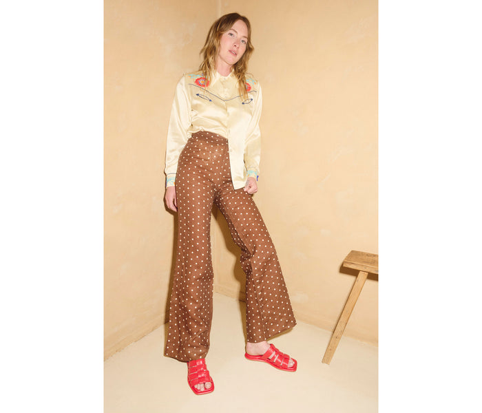 Fred Salvador Selena Cloud Mule Sandal in crimson nappa leather, featuring a sleek, minimalist design with a comfortable slip-on style.