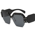 Sexy Rimless Oversized Sunglasses Women Vintage 2019