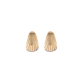 Shell Hinged Hoop Earrings Stainless Steel Yellow Gold First