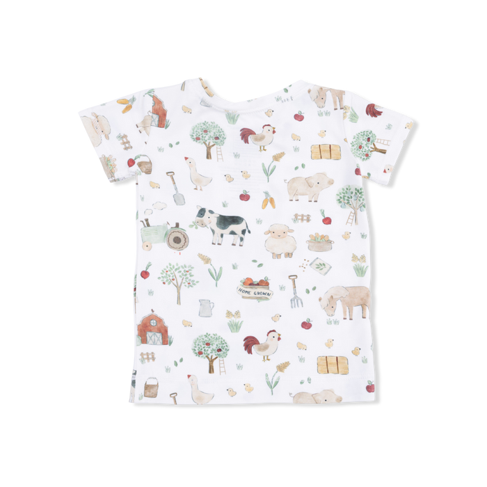 Short Sleeve Loungewear- Cute Farm Animals