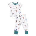 Short Sleeve Loungewear Set-Ducks