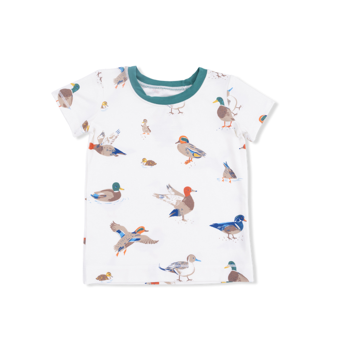 Short Sleeve Loungewear Set-Ducks