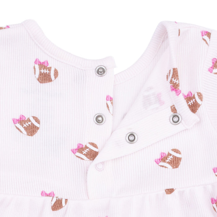 Simple Dress and Bloomer-Football Hearts