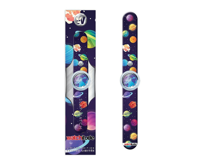 Watchitude Slap Watch - Deep Space with box - Available at www.tenlittle.com