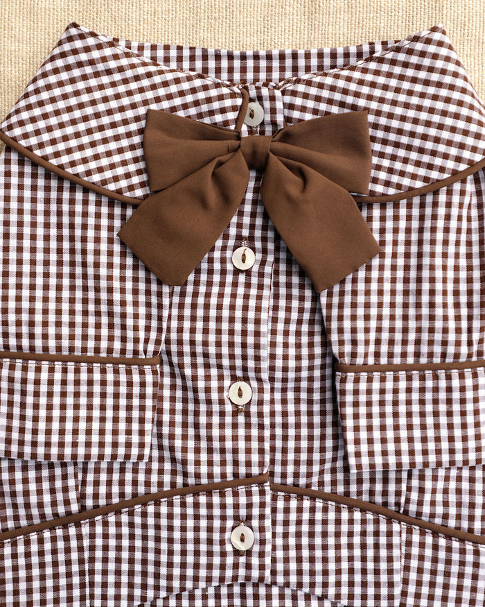 Sleepyhead Brown Check Dog Pajama Top – stylish dog accessory in brown