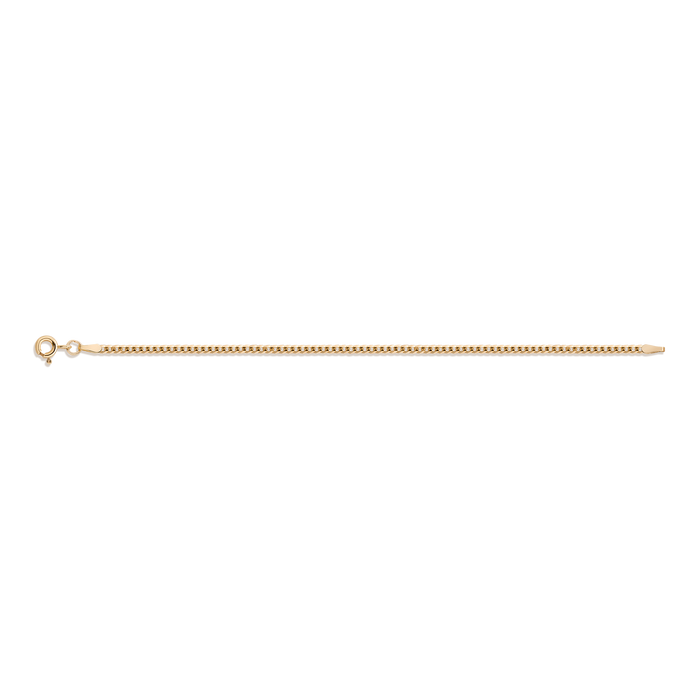 Small Cuban Chain Bracelet Vermeil Yellow Gold 6in 6.5in 7in 7.5in