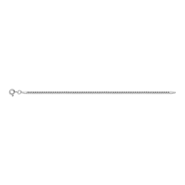 Small Cuban Chain Bracelet Vermeil White Gold 6in 6.5in 7in 7.5in