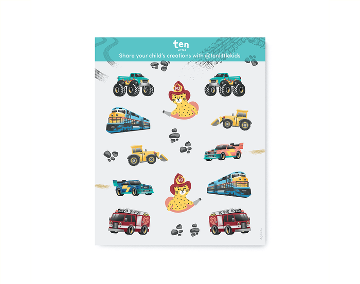 Ten Little Specialty Stickers Wheels - Available at www.tenllittle.com