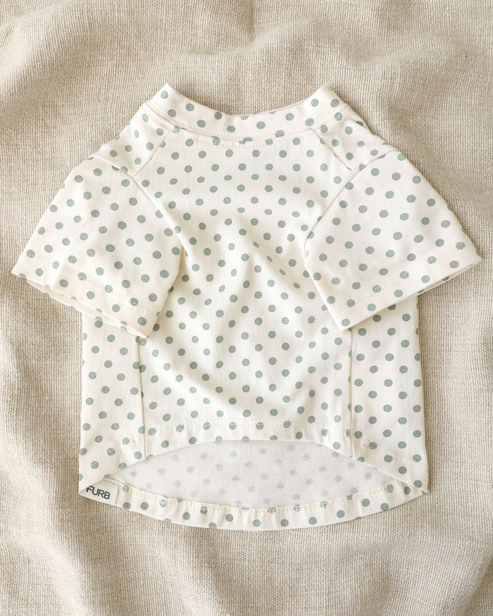 Stylish green dog apparel with fun dotted print and relaxed silhouette. Updated May 2026.