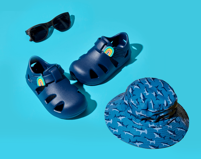 Top view of Ten Little Splash Sandals Bundle. Available at www.tenlittle.com