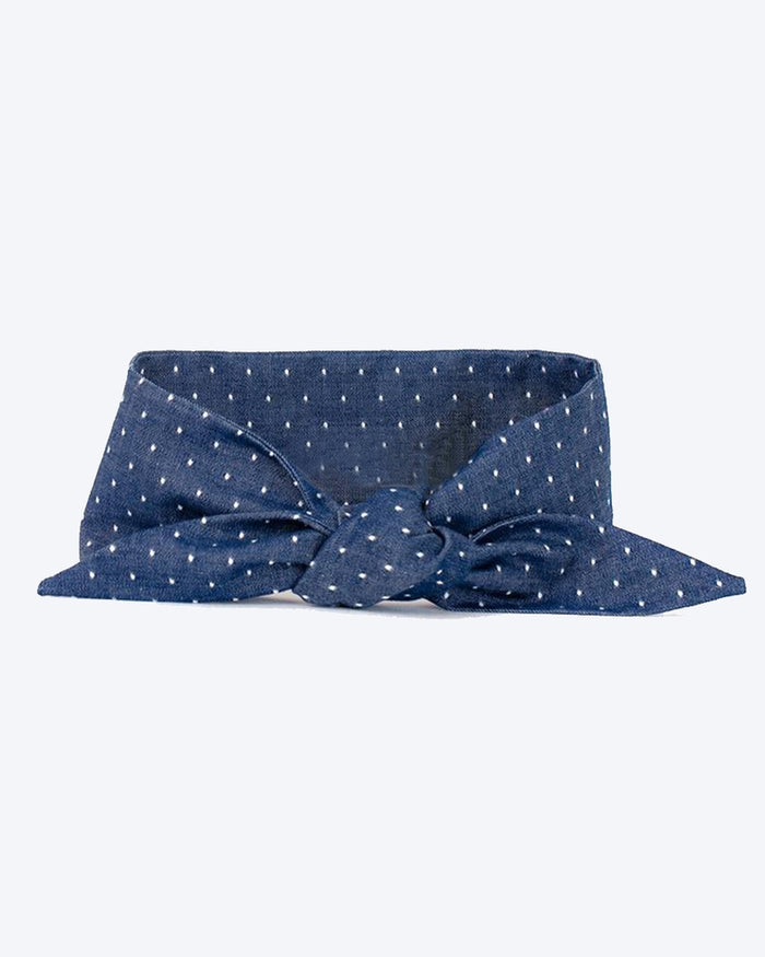Blue dog necktie accessory, perfect for small dogs’ formal or festive looks.