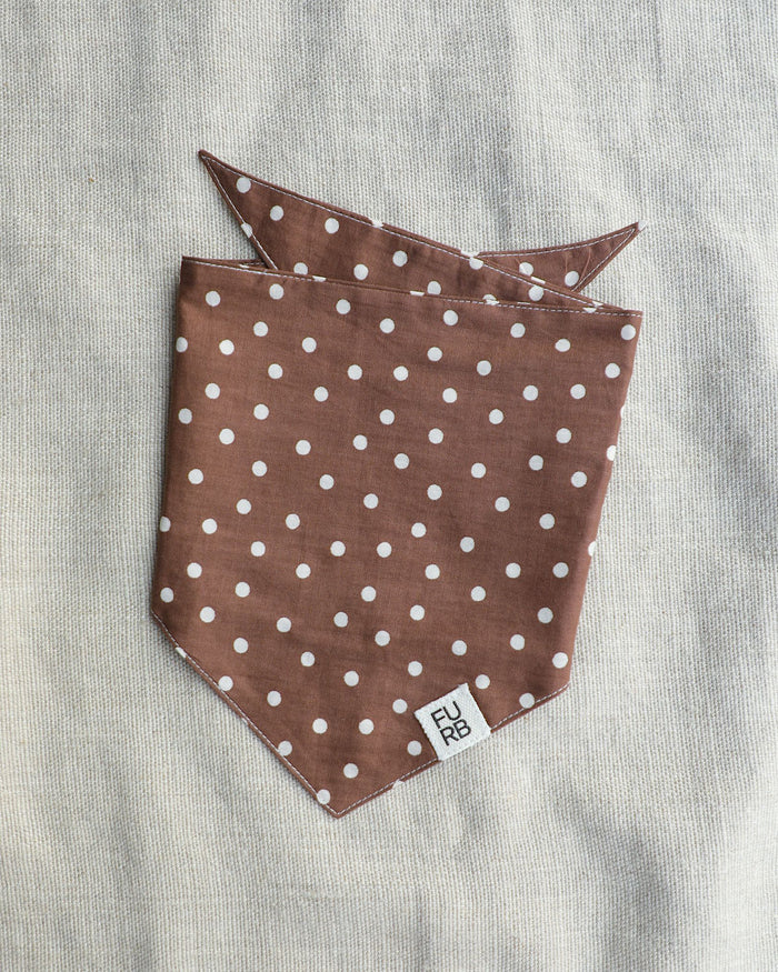 Spot the Cutie Chocolate Dog Bandana dog bandana for everyday style, chocolate brown