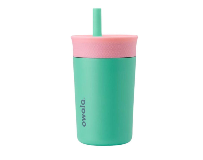 Owala Stainless Steel Tumbler - 12oz - Pink/Teal. Available at www.tenlittle.com
