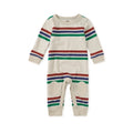 Stripe Knee Patch Baby Romper