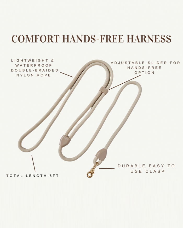 toffee hands free dog leash rope style adjustable dog leash multifunction walking leash