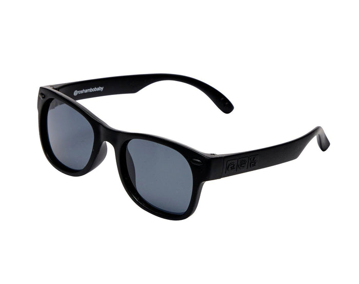 Side view of Ten Little Sunglasses - Black. Available at www.tenlittle.com