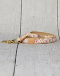 lilac floral dog leash ditsy floral print cotton dog leash lightweight stylish pet leash