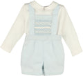 Suspenders Smocked Set