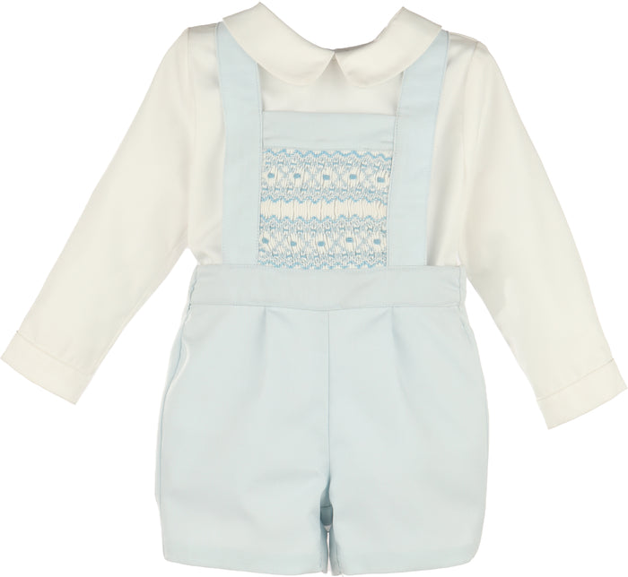 Suspenders Smocked Set