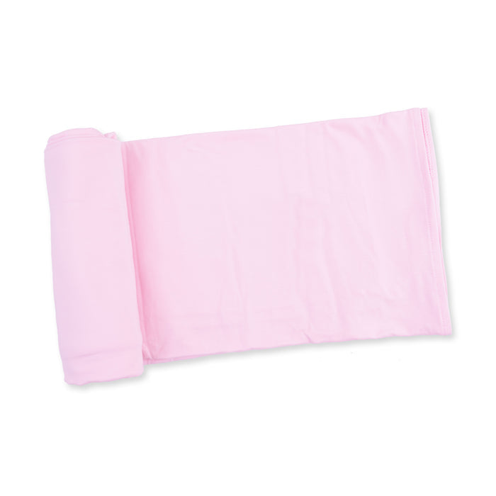 Swaddle Blanket-Solid Pink A Boo