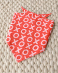 Sweet Nothings Red Bandana for small-medium dogs. Perfect for Pugs, Mini Aussies, and Cocker Spaniels on Valentine’s Day.