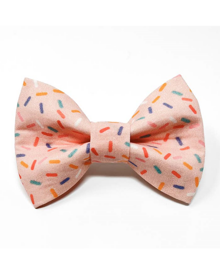 Take a Bow Pink Confetti Bow Tie.