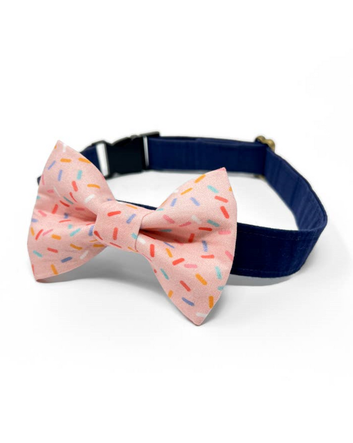 Take a Bow Pink Confetti Bow Tie.