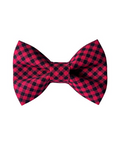 Take a Bow Red and Black Check Bow Tie