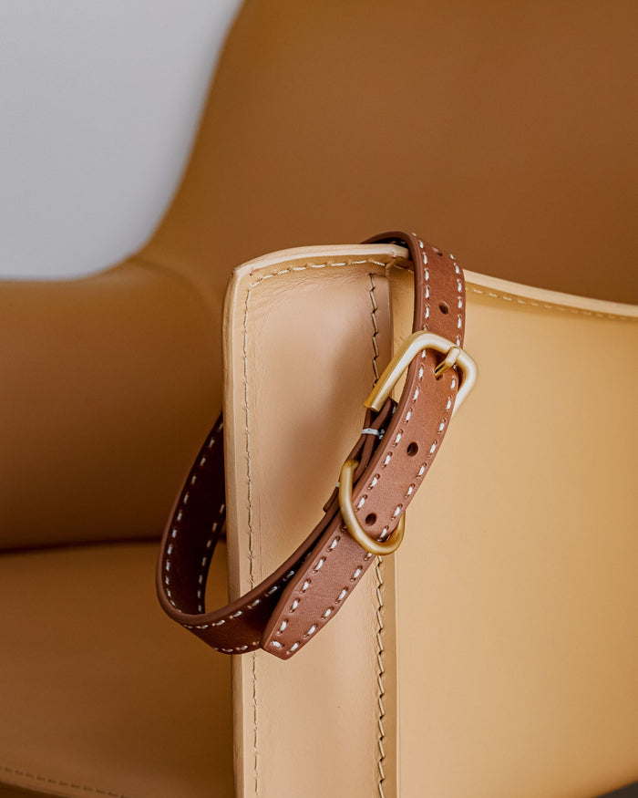 Take the Lead Tan Leather Collar Product Image Detail