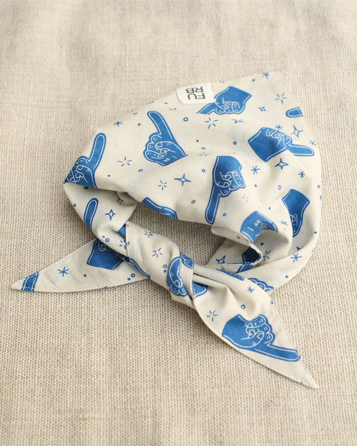 Blue dog bandana – Team Spirit Blue Dog Bandana