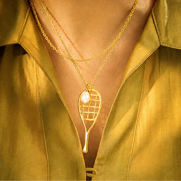 Tennis Racket Necklace