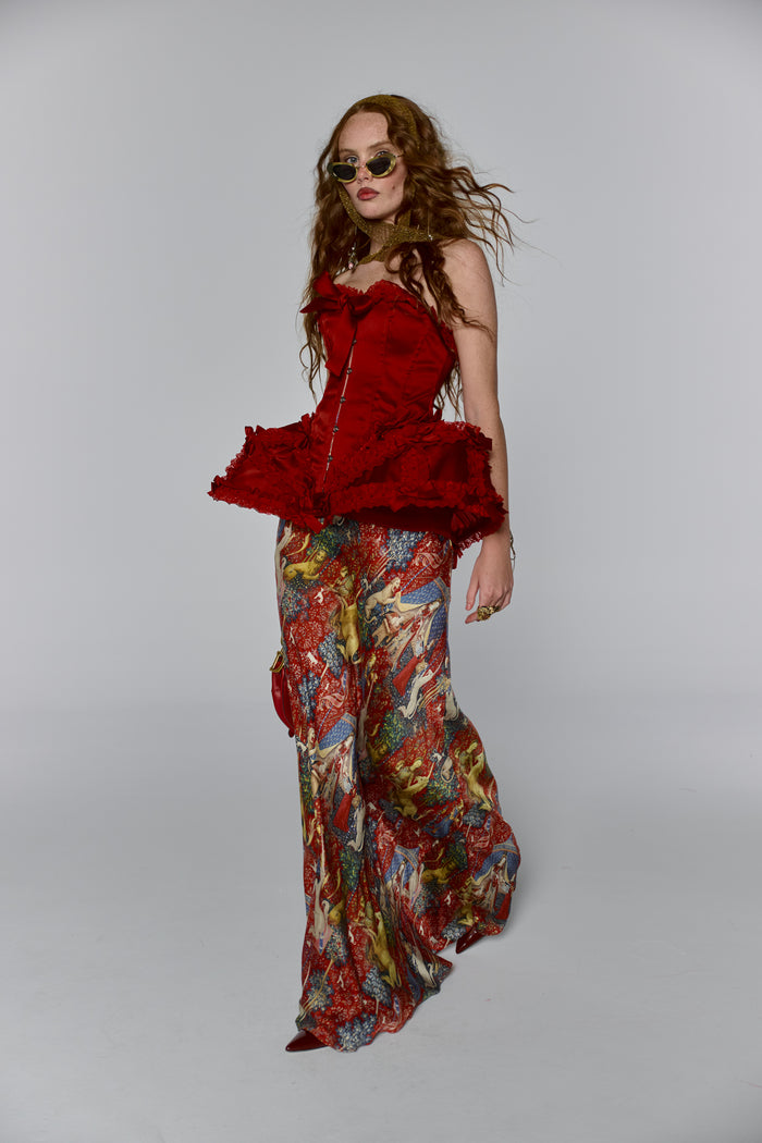 The Blood Red Gossamer Corset